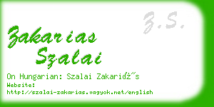 zakarias szalai business card